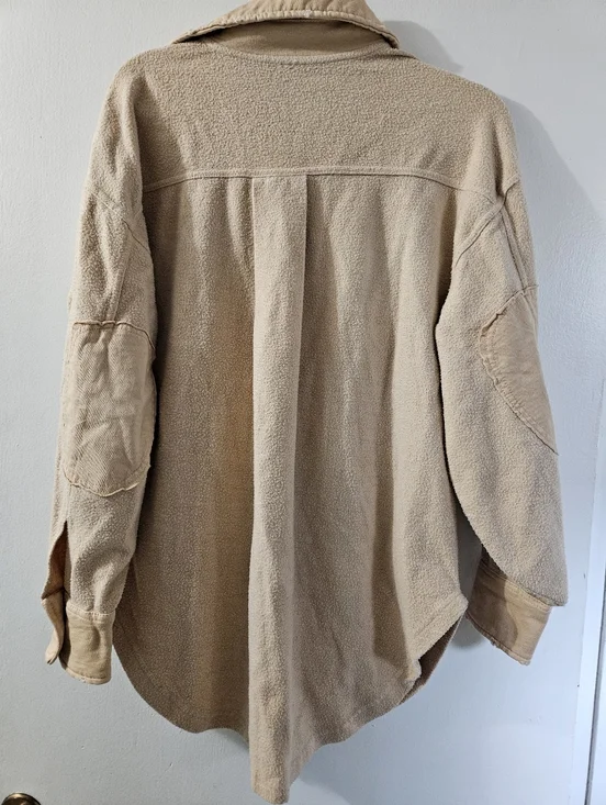 Free People Ruby Shacket In Mustard Seed - Picture 9 of 14